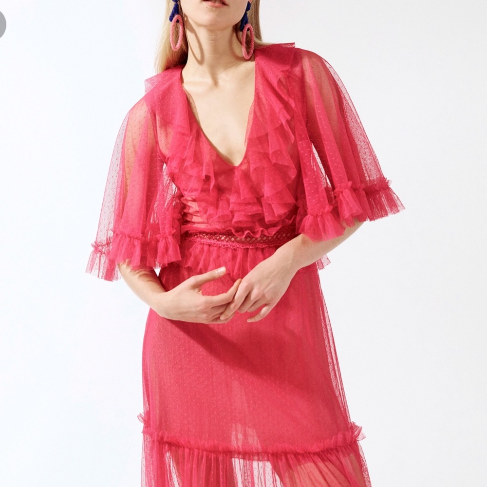 Sachin + Babi Norma Dotted Tulle Dress